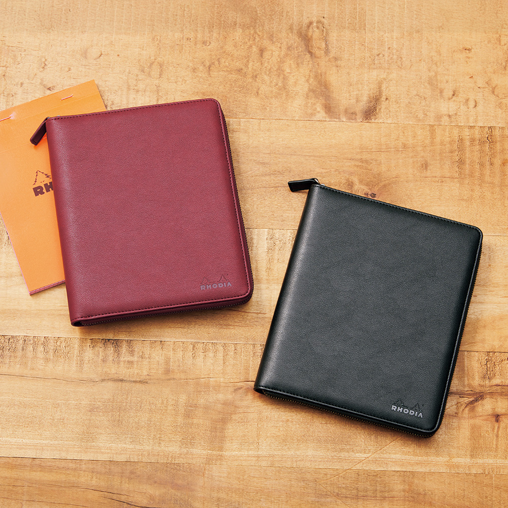 ラウンドジップケース／A5メモパッド付