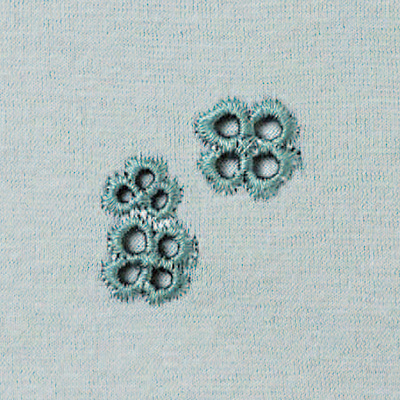 コットンスラブ天竺七分袖Tシャツ／クローバー