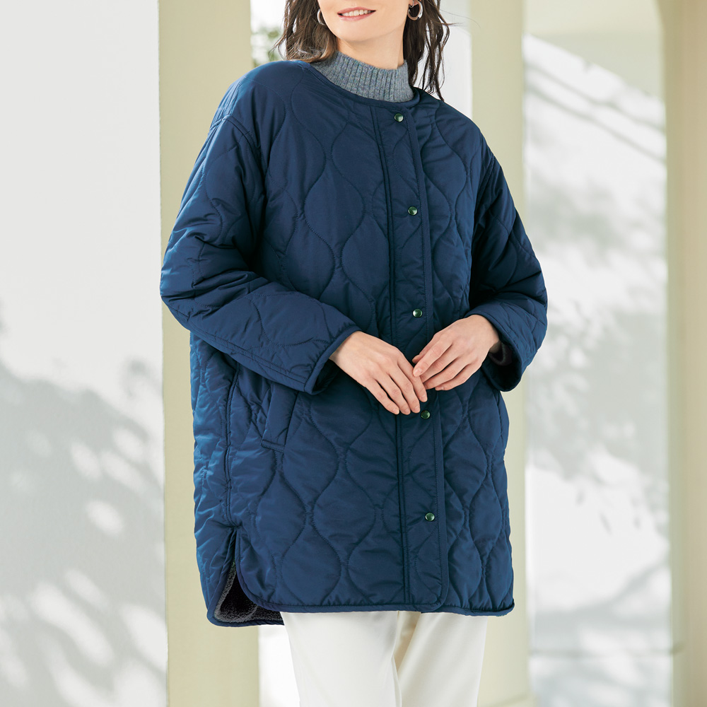 オニオンキルト裏ボアコート