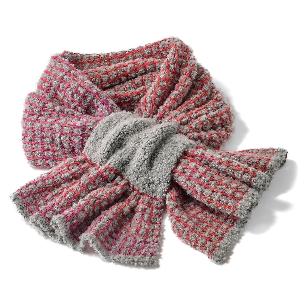 ウール混・差し込みマフラー