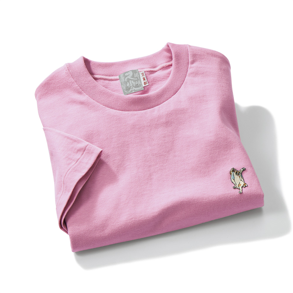 化け猫･刺繍入り久米繊維工業謹製Tシャツ