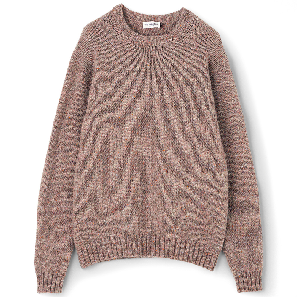 ブリティッシュウールシルク混･クルーネックセーター