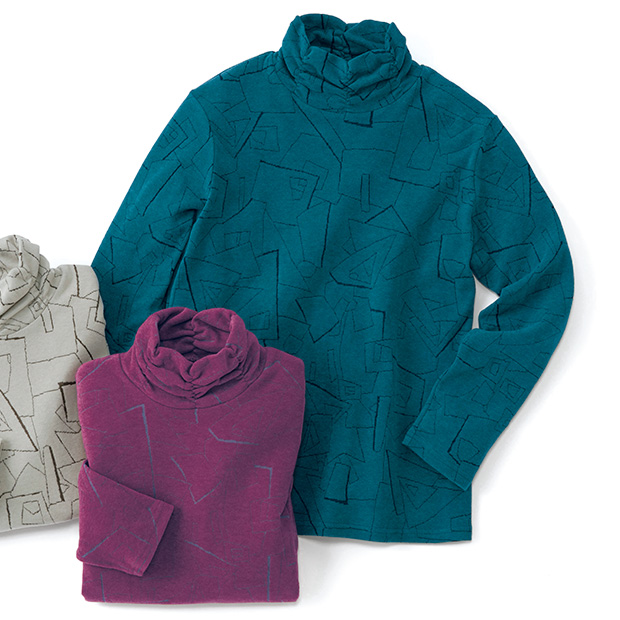 カレンサーモシャーリングネックプルオーバー