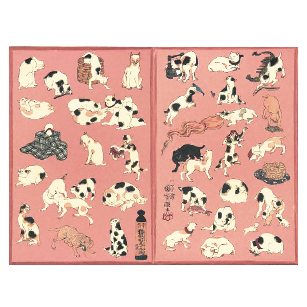 芸艸堂 御朱印帳／江戸浮世絵の犬猫たち（3種セット） | ライトアップオンラインストア