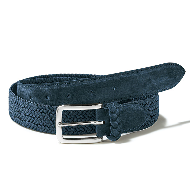 スウェードレザー&times;メッシュコンビベルト
