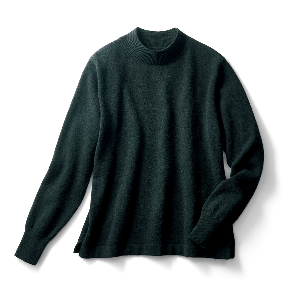 カシミヤハイネックプルオーバー