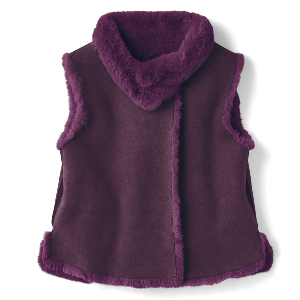 フェイクムートンリバーシブルベスト