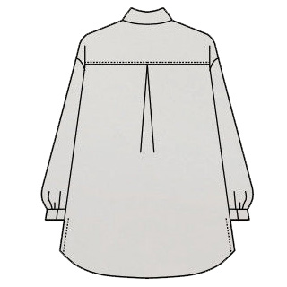 綿麻プリントブラウス