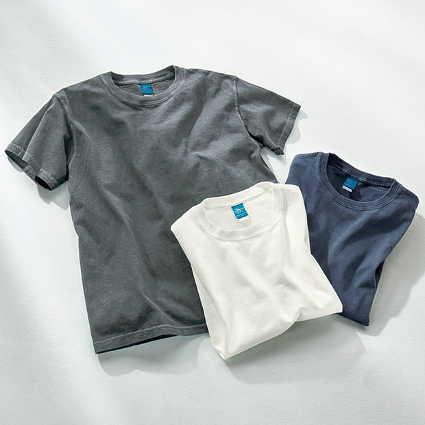 米綿クルーネック半袖Tシャツ／3色セット