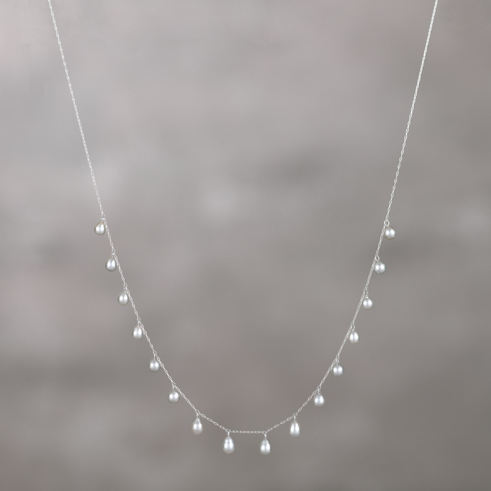 アコヤステーションネックレス