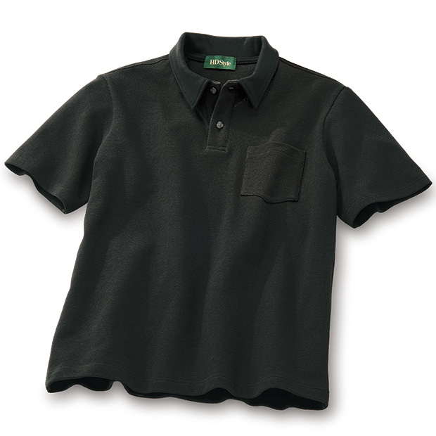 アメリカンコットン･ドライタッチ鹿の子ポロシャツ