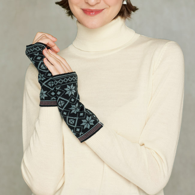 ニット帽＆ハンドウォーマーセット