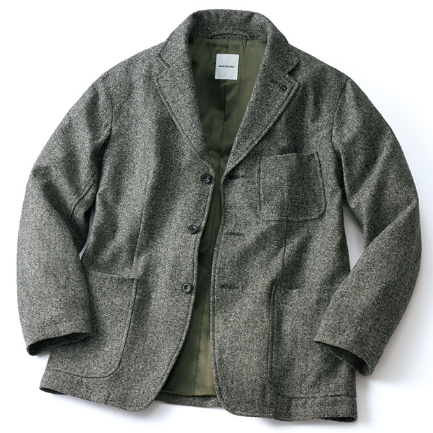ウール混ツイードリラックスジャケット