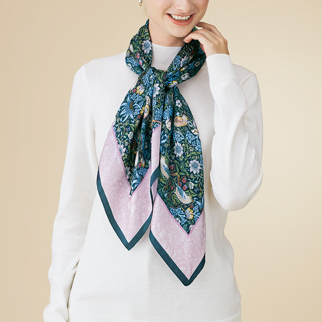 シルクスカーフ／いちご泥棒