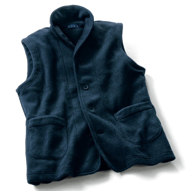 暖かフリース・リラックスベスト