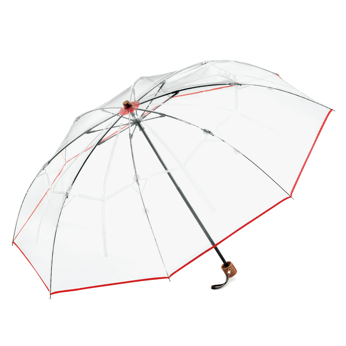 ホワイトローズ 透明折りたたみ傘／アメマチ | ライトアップオンラインストア