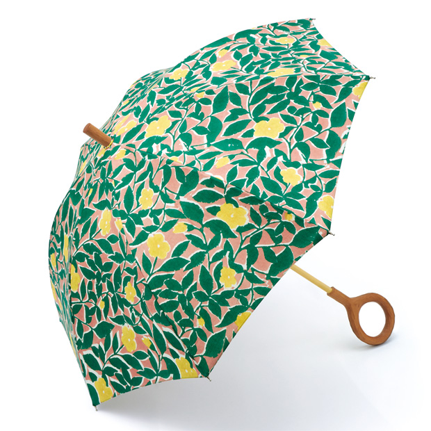 ブロックプリント手織りの晴雨兼用傘