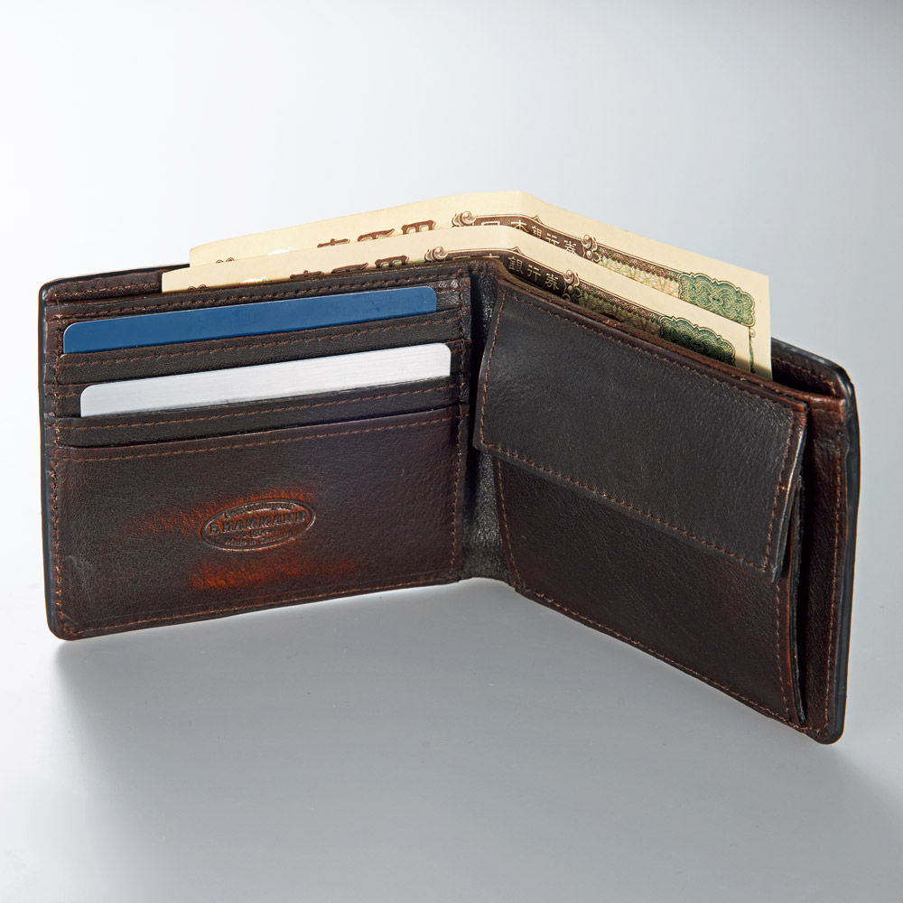 バイソンレザー･二つ折りウォレット