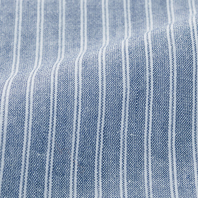 播州織涼やか素材の七分袖シャツ