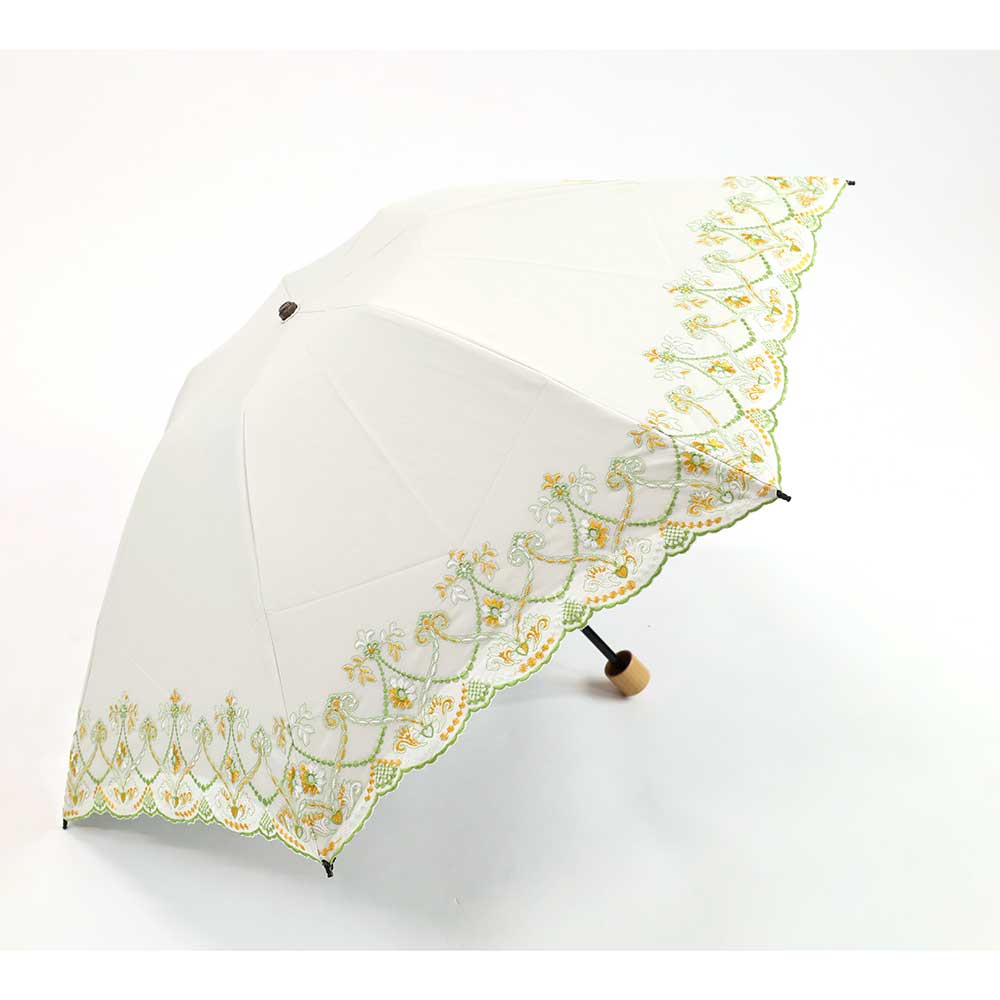 マーブル刺繍ミニ折りたたみ日傘