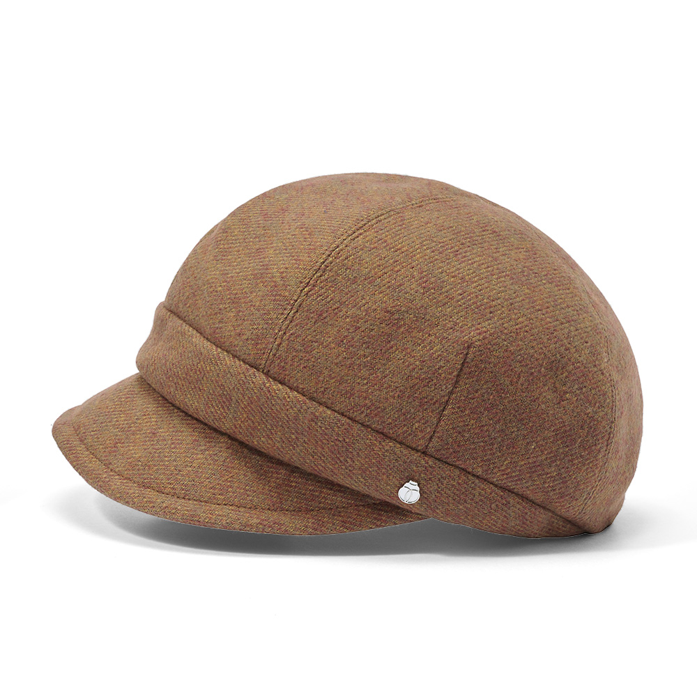 コットン混起毛キャスケット