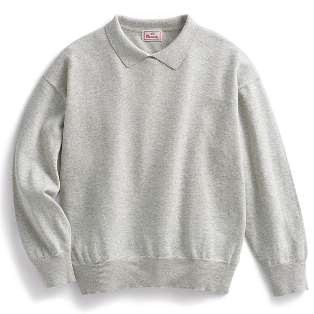 ちび襟ニットプルオーバー