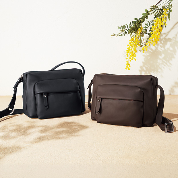 柔らかレザー･ショルダーバッグ