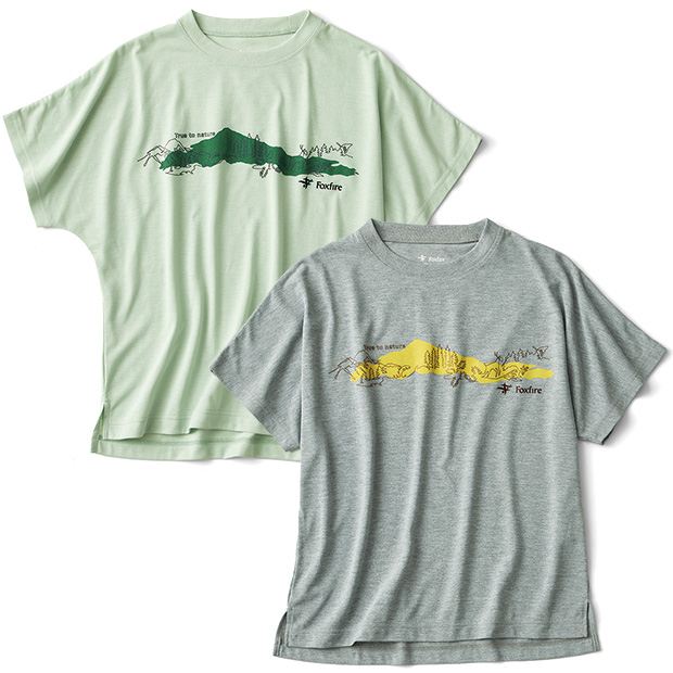 遮熱素材のネイチャーTシャツ／2色セット