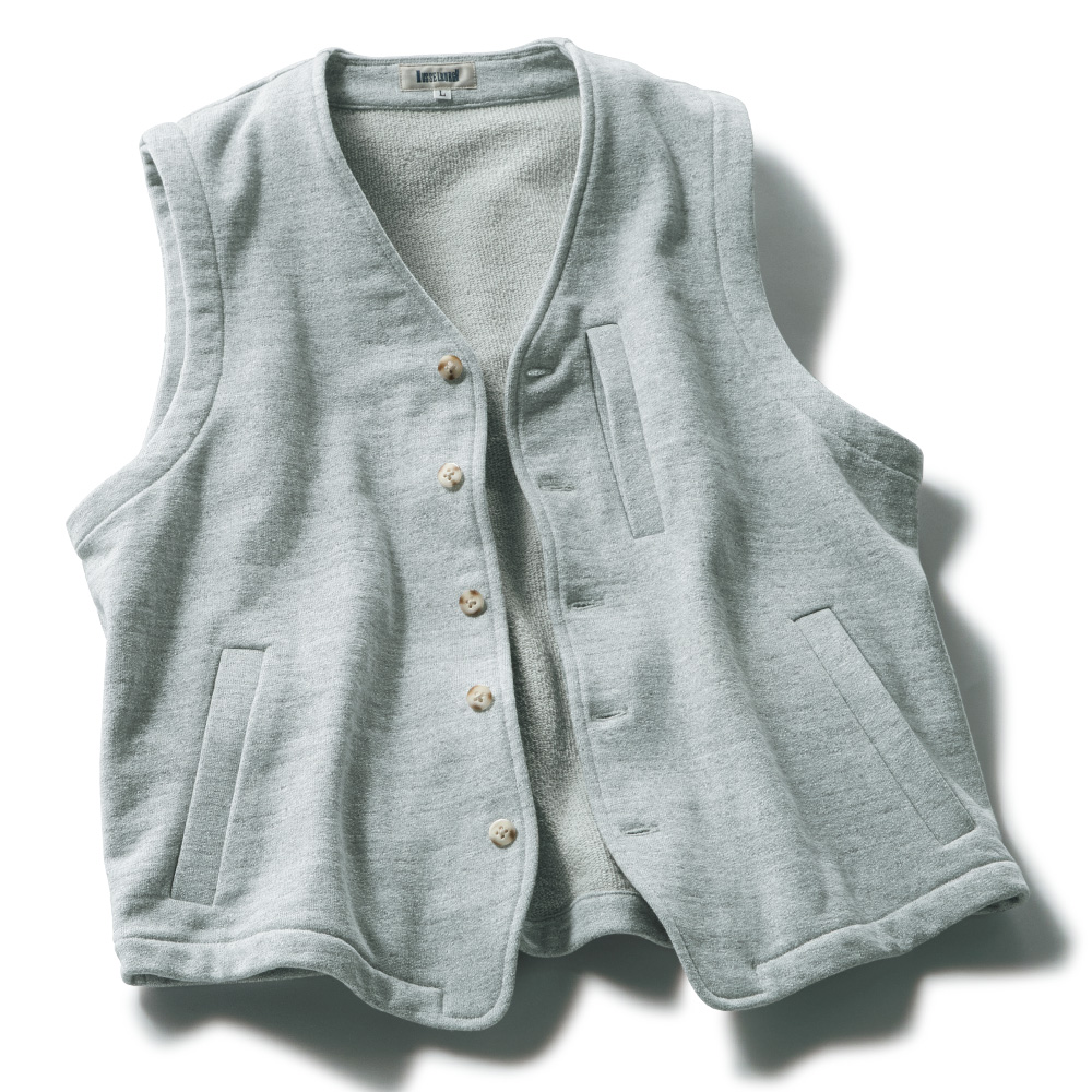 ヴィンテージ調裏毛ベスト