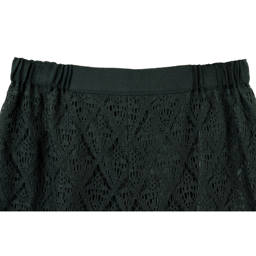 リネン混レースパンツ