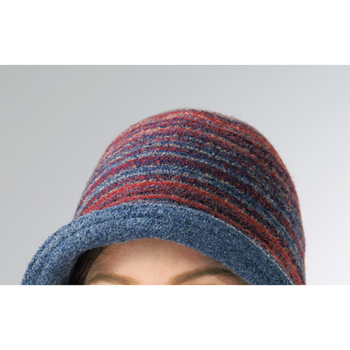 縮じゅうウールのリバーシブルハット／マフラー付き