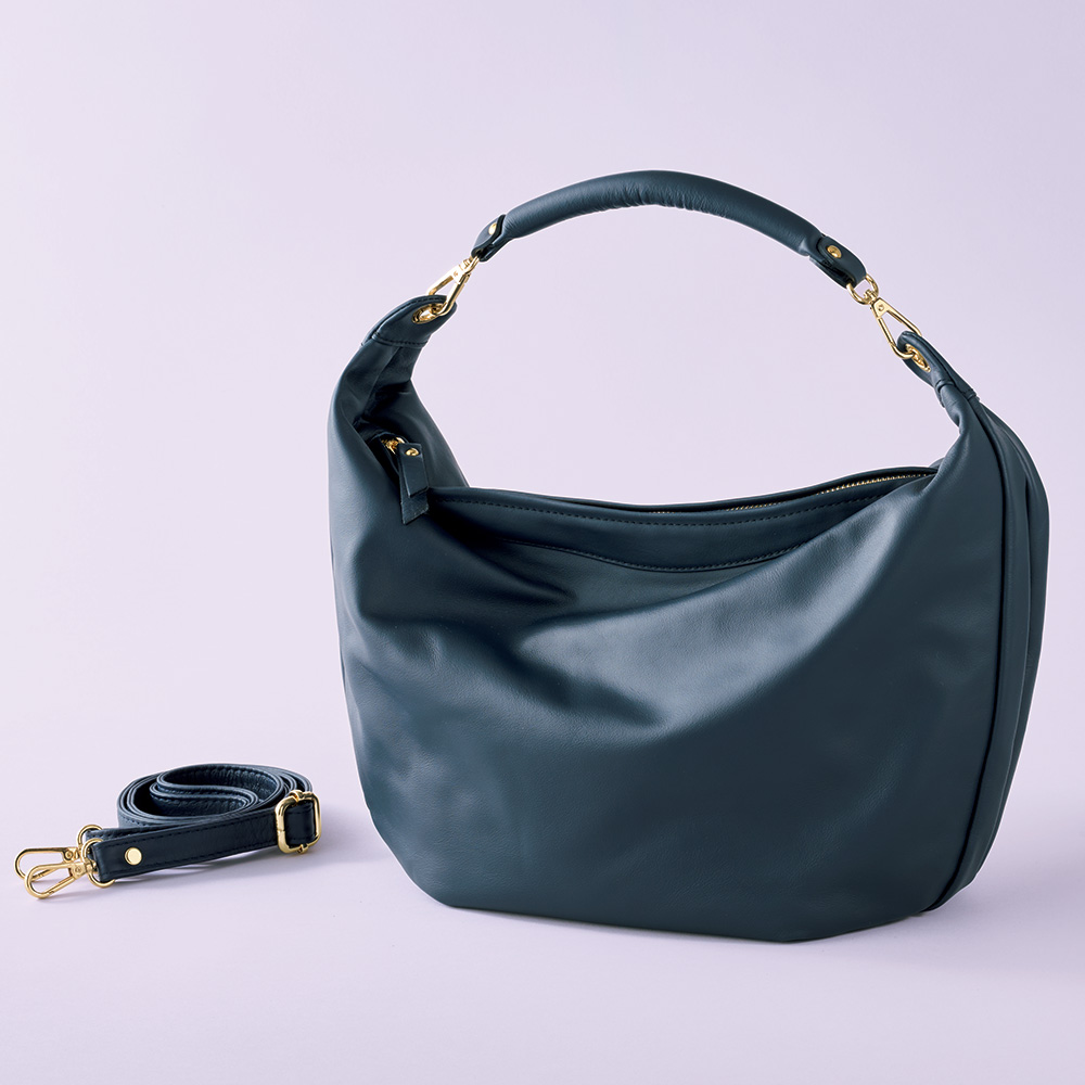 カーフレザーの2ウェイバッグ