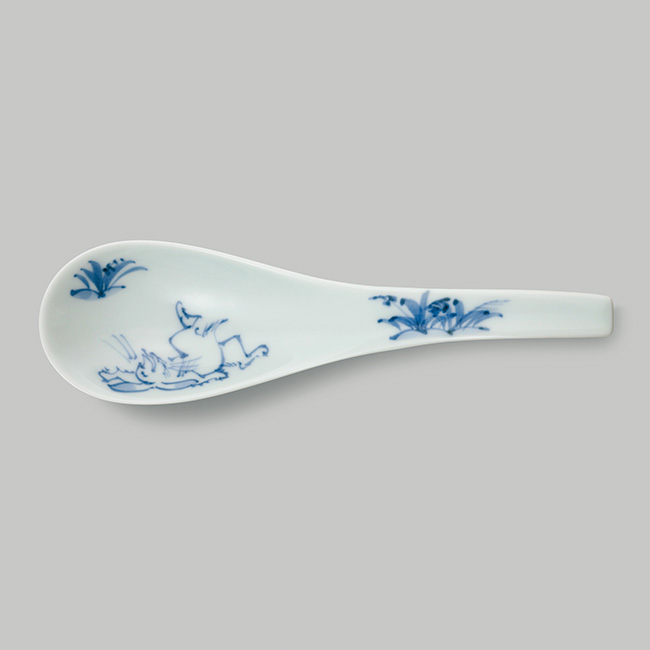 ラーメン鉢 レンゲ付／鳥獣戯画