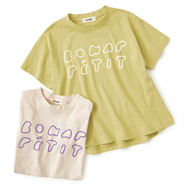 ラフィ天竺プリントTシャツ／2色セット