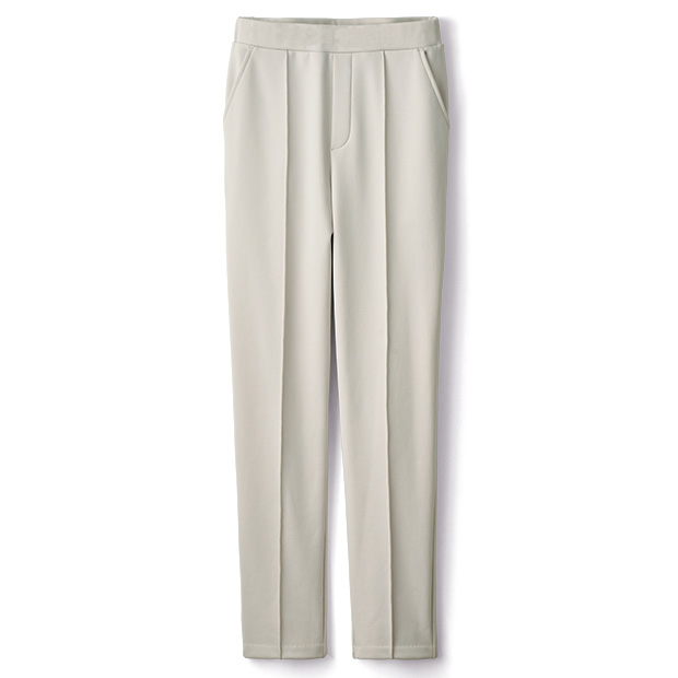 裏起毛･ピンタックテーパードパンツ