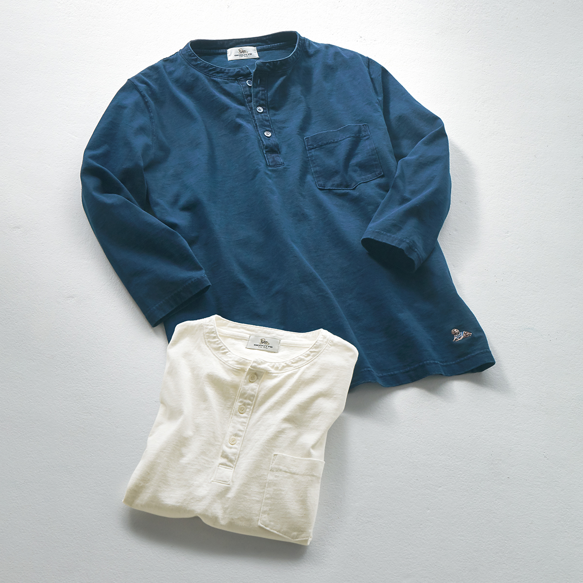 デビュット 空紡糸使いの七分袖天竺tシャツ ライトアップオンラインストア