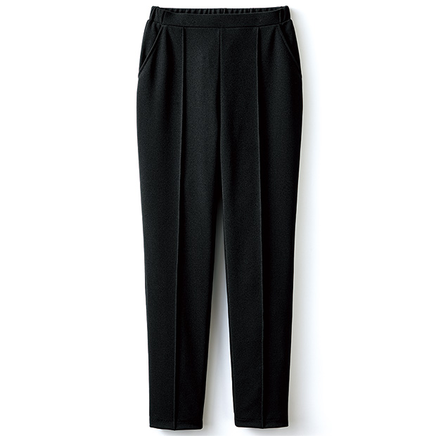 ジョーゼットジャージー･ピンタックテーパードパンツ