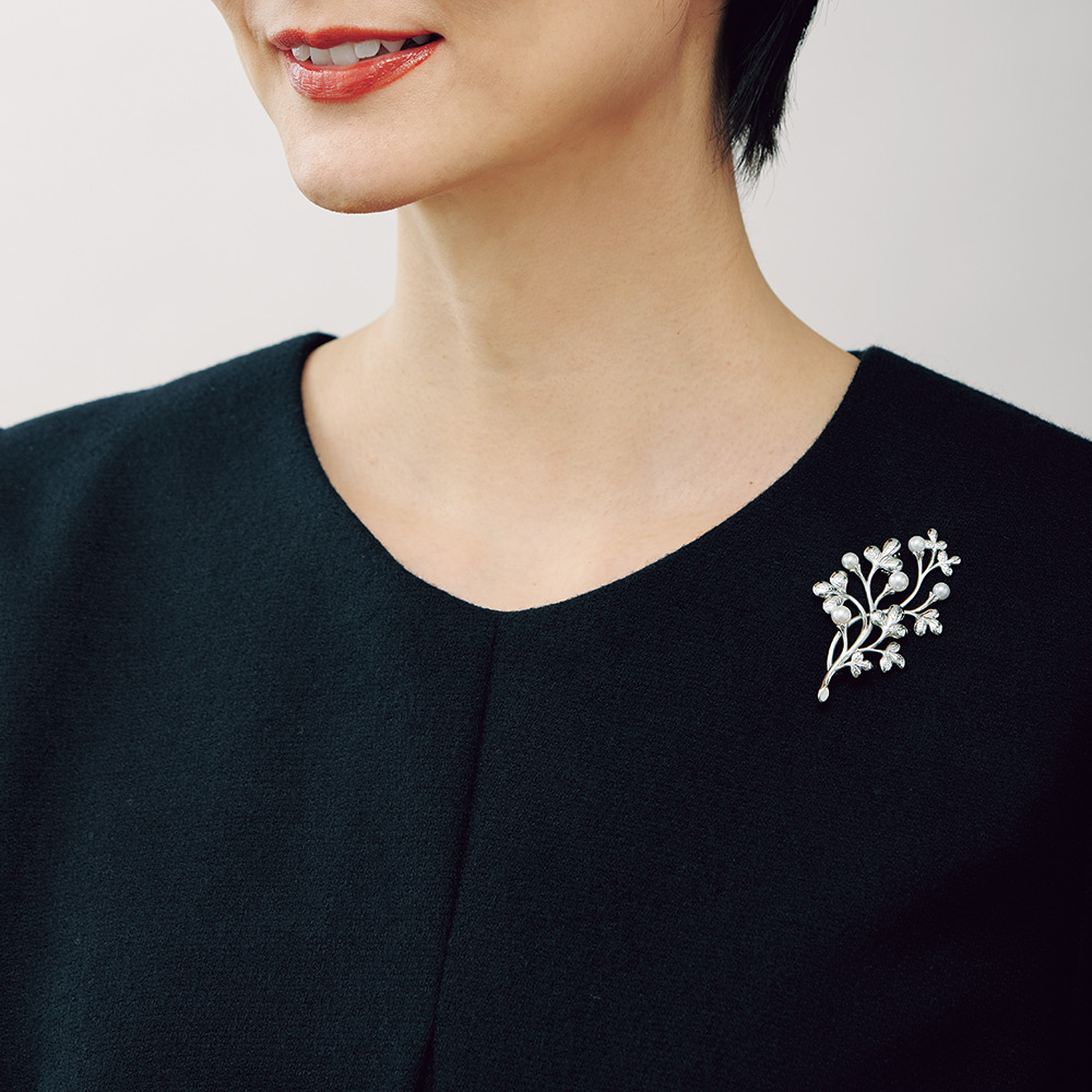 アコヤ真珠ブローチ