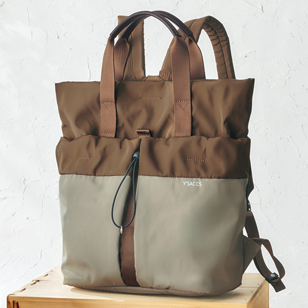 撥水コンビカラーバックパック