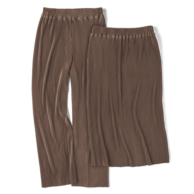 プリーツジャージーパンツ＆スカート