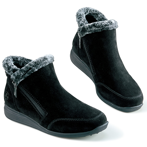 ファスナー使いボアブーツ