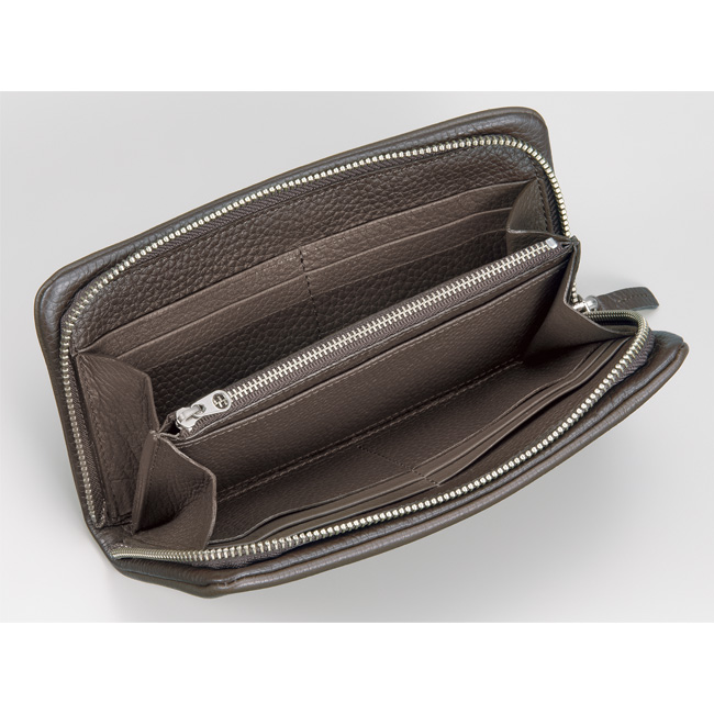 レザースタジオKazu ディアスキン・ラウンドファスナー財布 | ライト