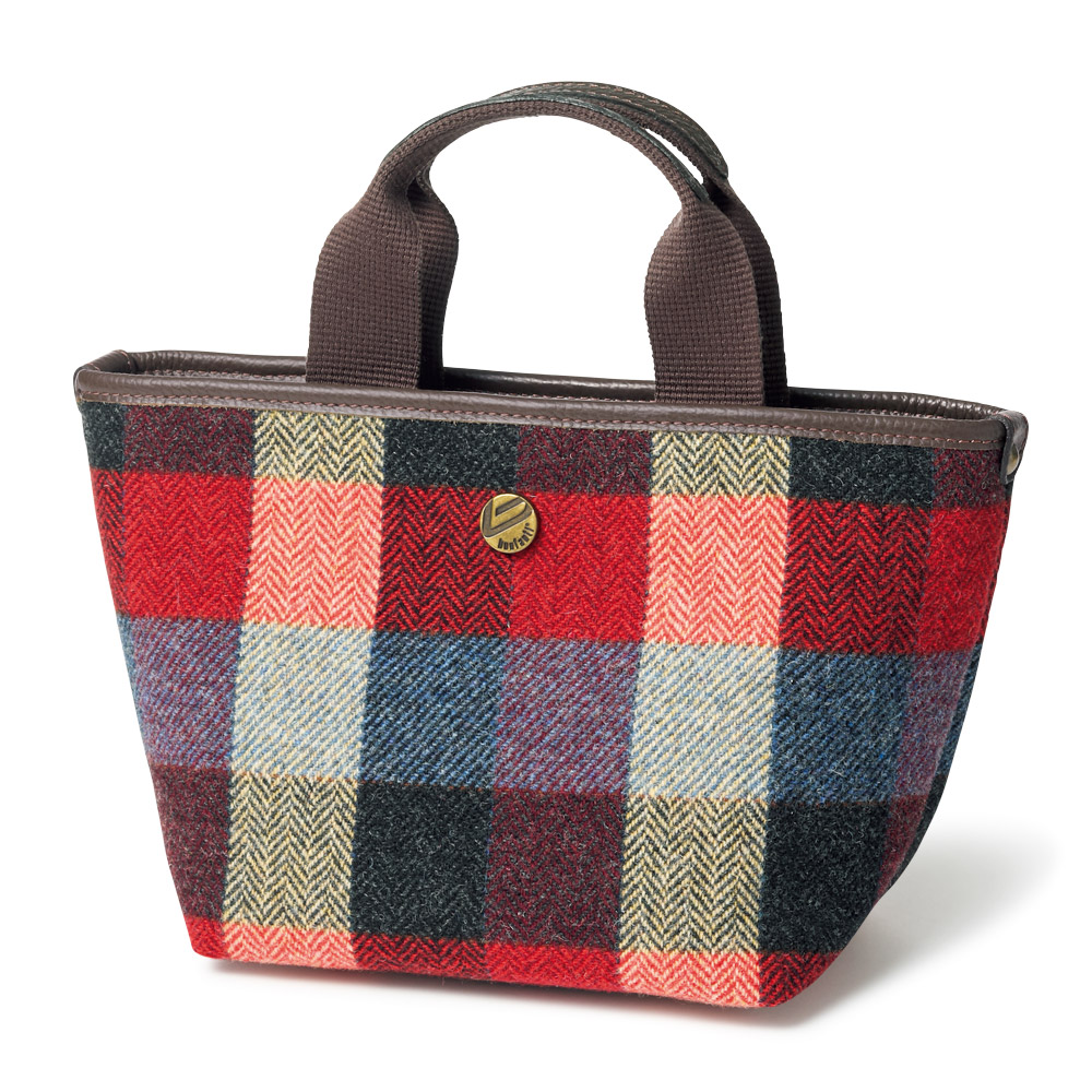 ツイードミニトートバッグ