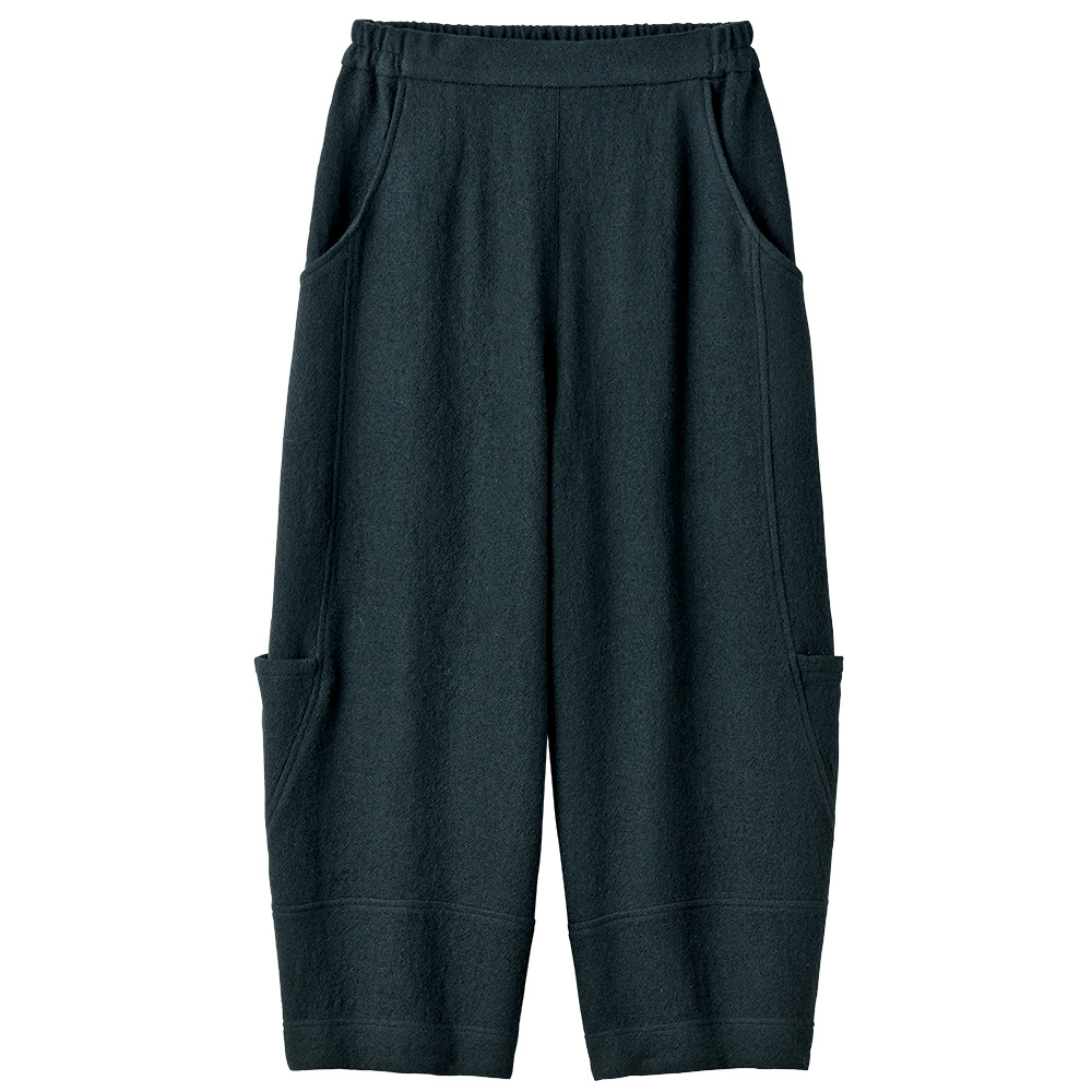 ウールガーゼ切り替えパンツ