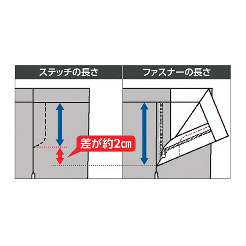 多機能らくあき･刺し子風バーズアイイージーパンツ