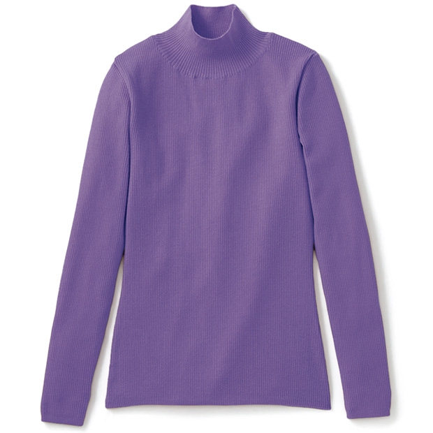 ウールリブハイネックプルオーバー