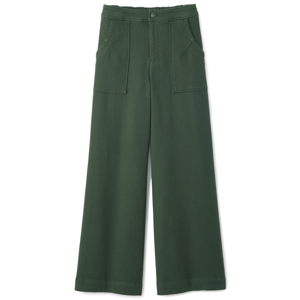 裏起毛ストレッチワイドパンツ