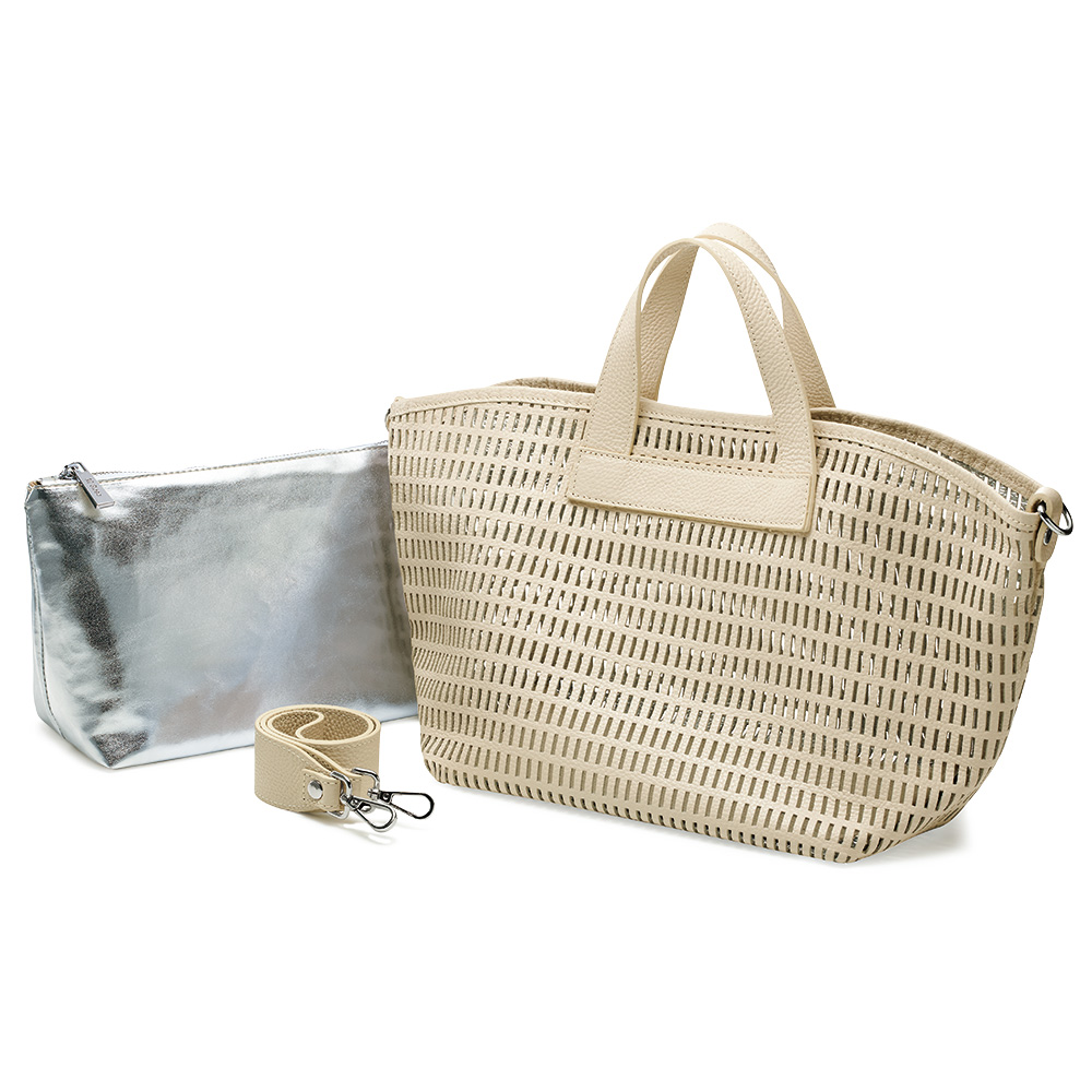 パンチングレザーバッグ