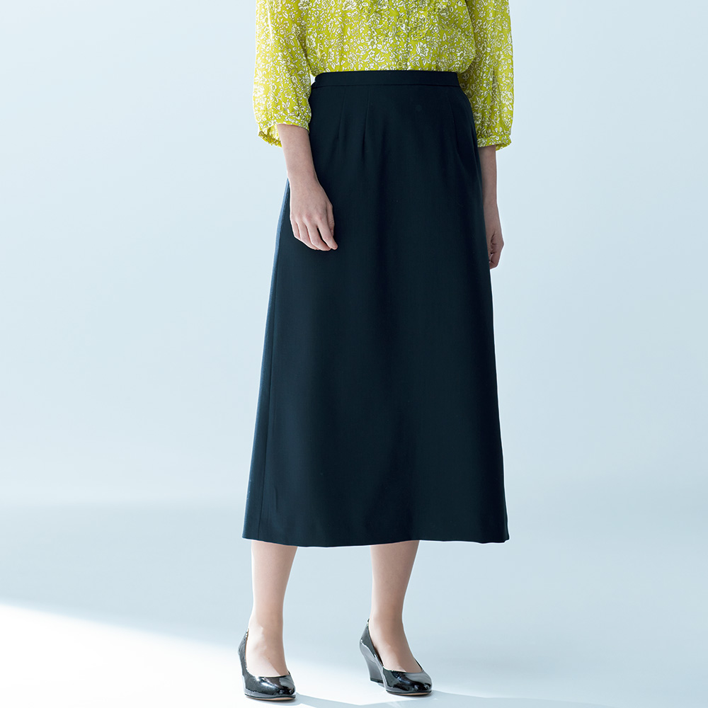 ウォッシャブルウールスカート