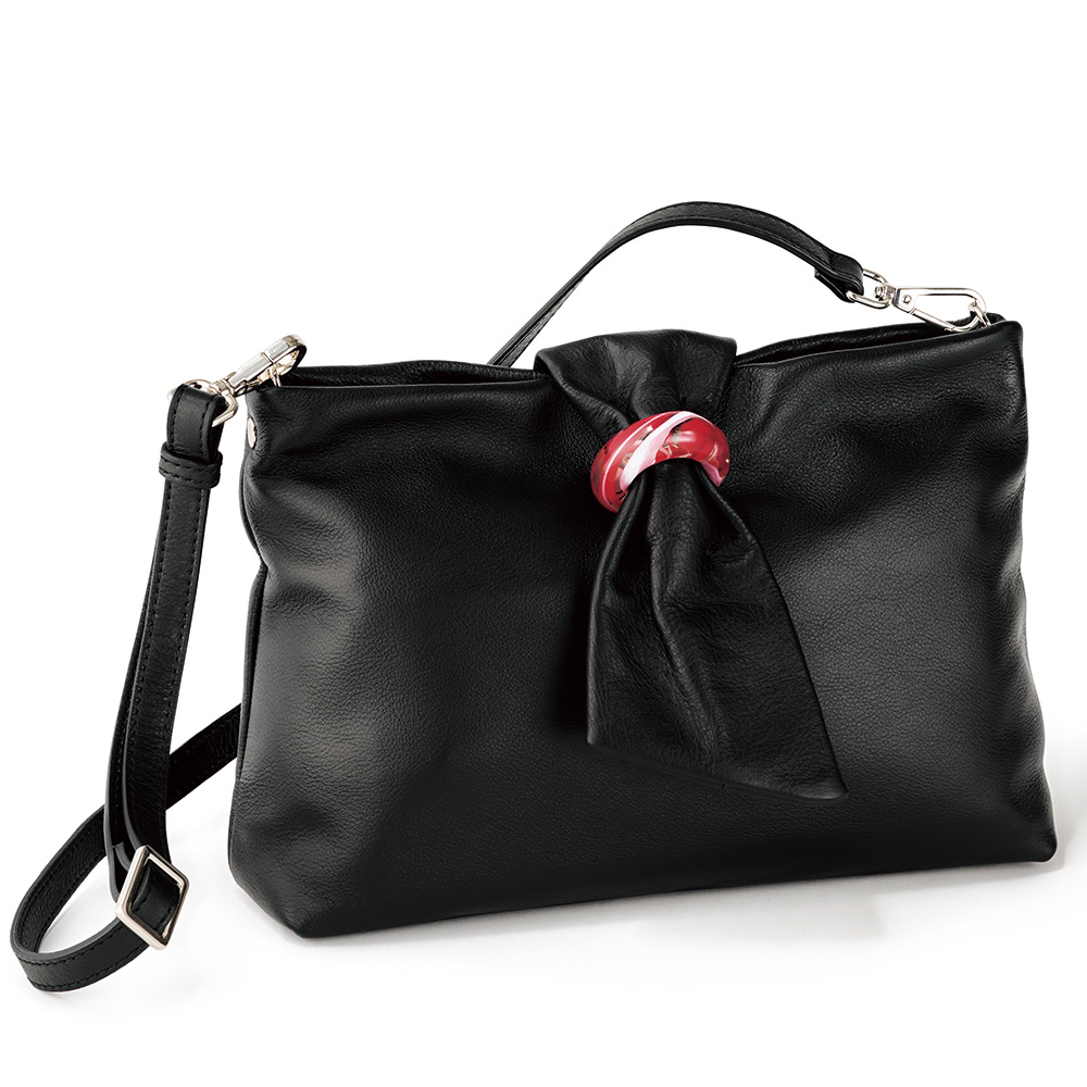 ムラーノガラスリング使いのショルダーバッグ